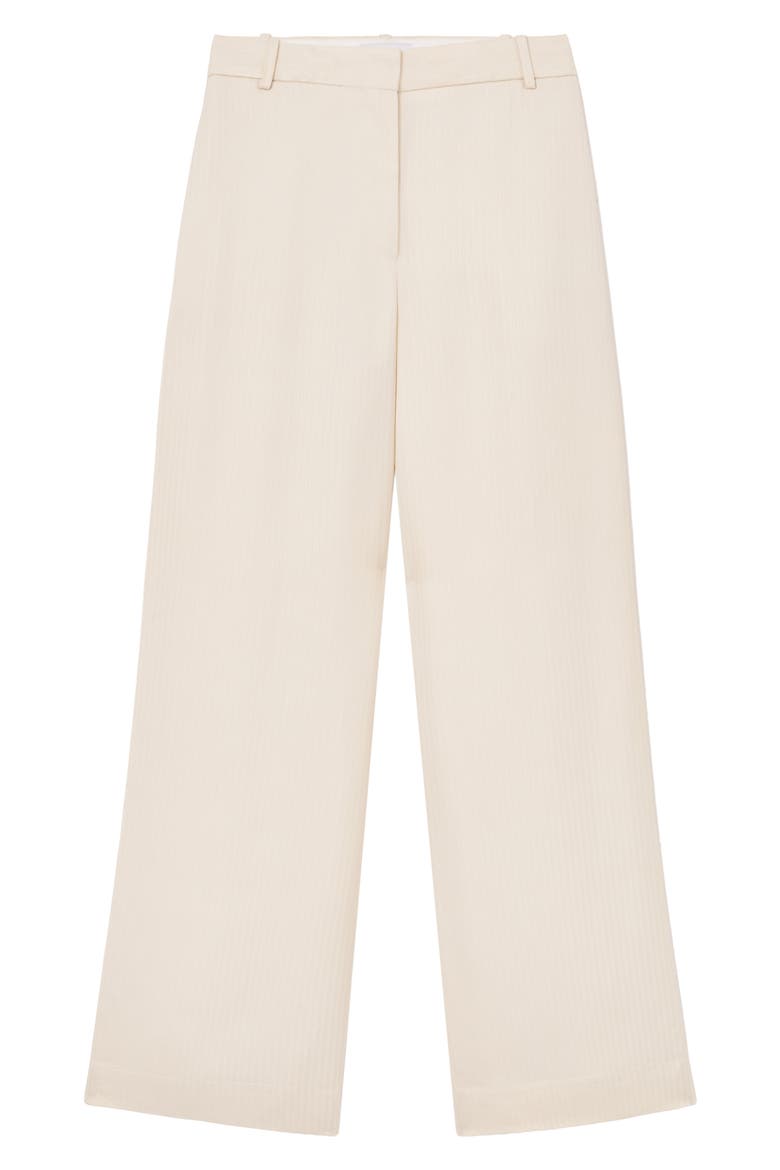 Juniper Jacquard Herringbone Wide Leg Pants, Alternate, color, CREAM