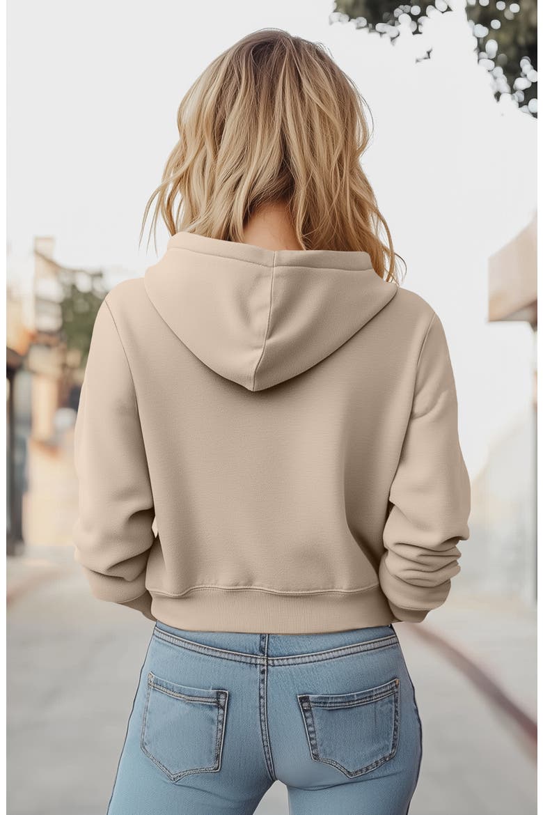 Ghost Fleece Zip Hoodie, Alternate, color, Tan
