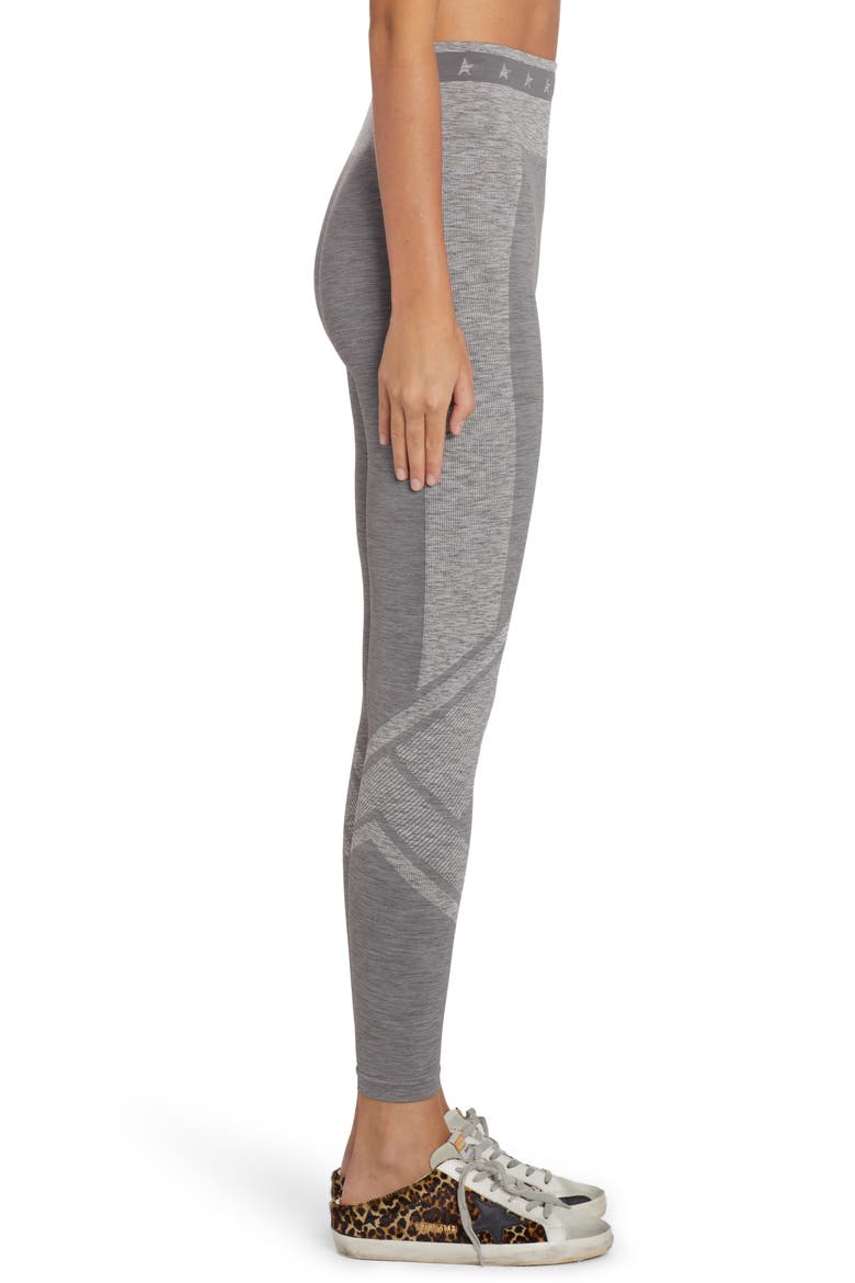 Mélange High Waist Leggings, Alternate, color, MELANGE GREY