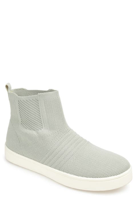 Journee Kody High Top Knit Slip-On Sneaker (Women)