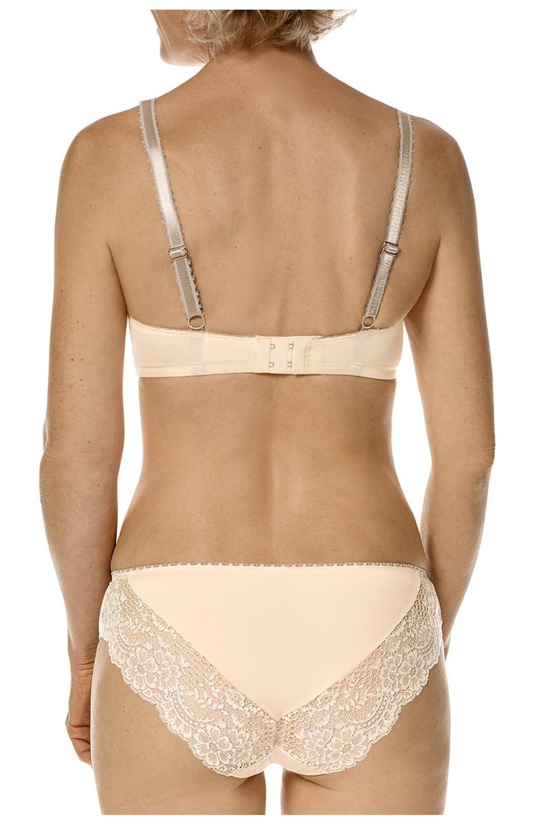 Amoena Alina Padded Wire-Free Bra, Alternate, color, Light Rose/ Grey