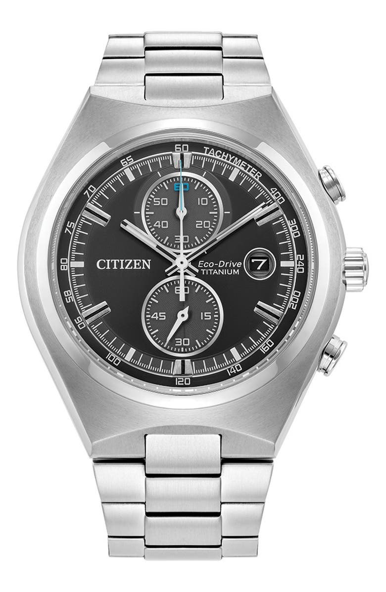 Citizen Chronograph Bracelet Watch, 43mm, Main, color, 