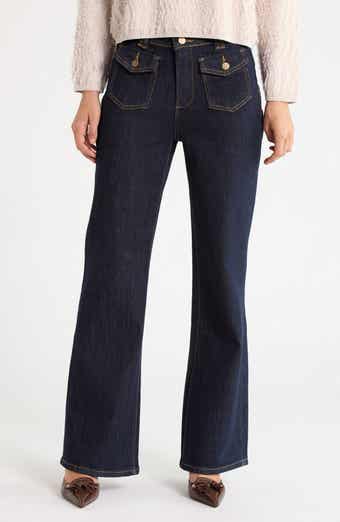 Patch Pocket Bootcut Jeans