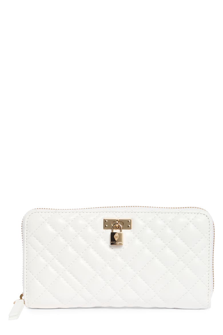 Brixton Zip Wallet, Main, color, WHITE