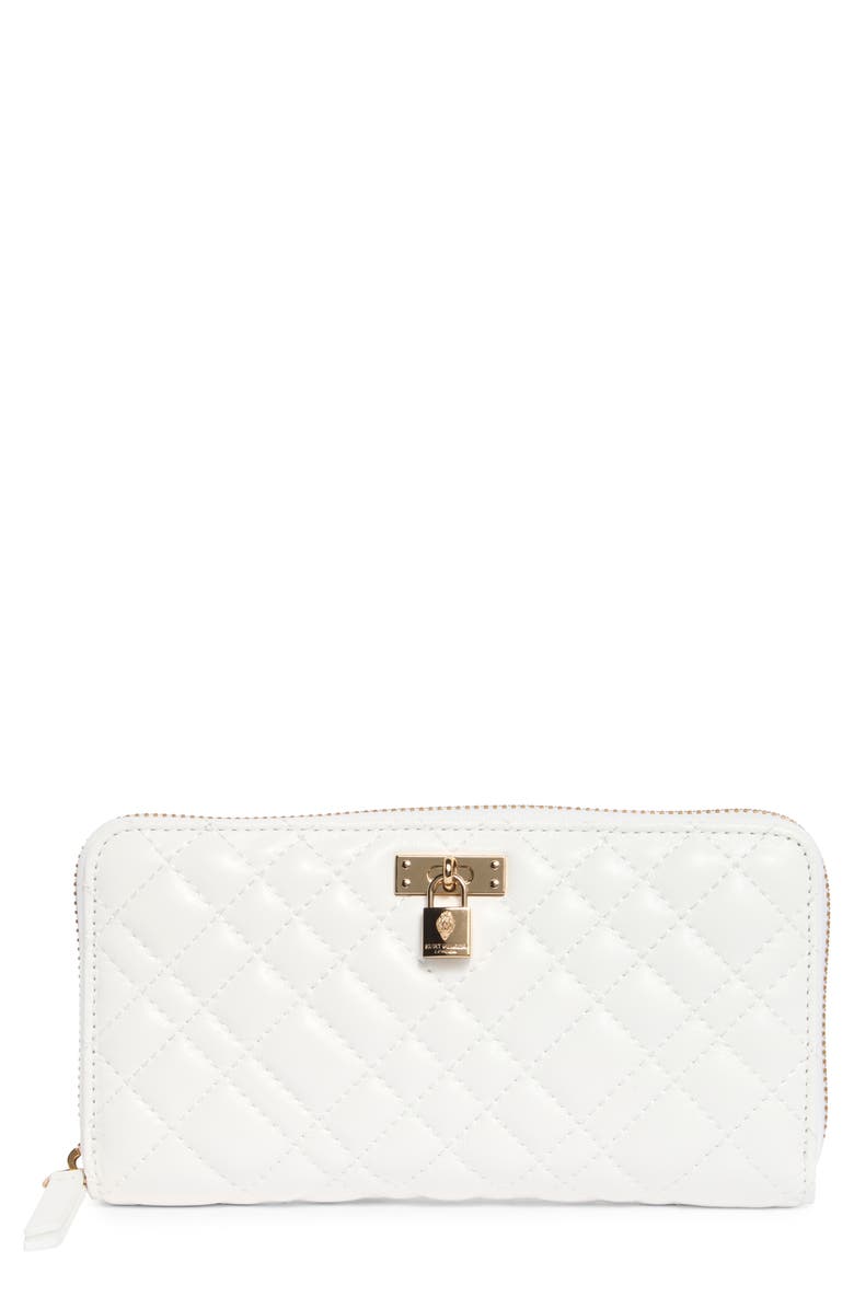 Kurt Geiger London Brixton Zip Wallet, Main, color, White