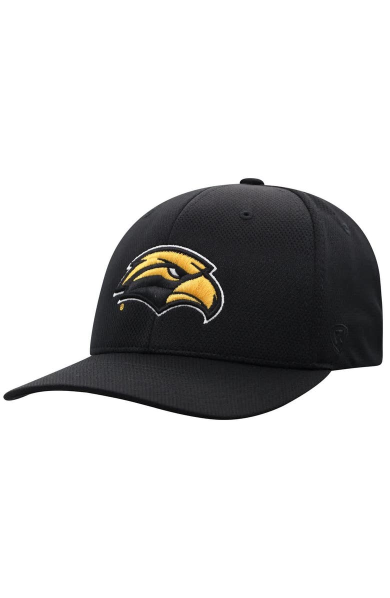 TOP OF THE WORLD Men's Top of the World Black Southern Miss Golden Eagles Reflex Flex Hat, Alternate, color, Black