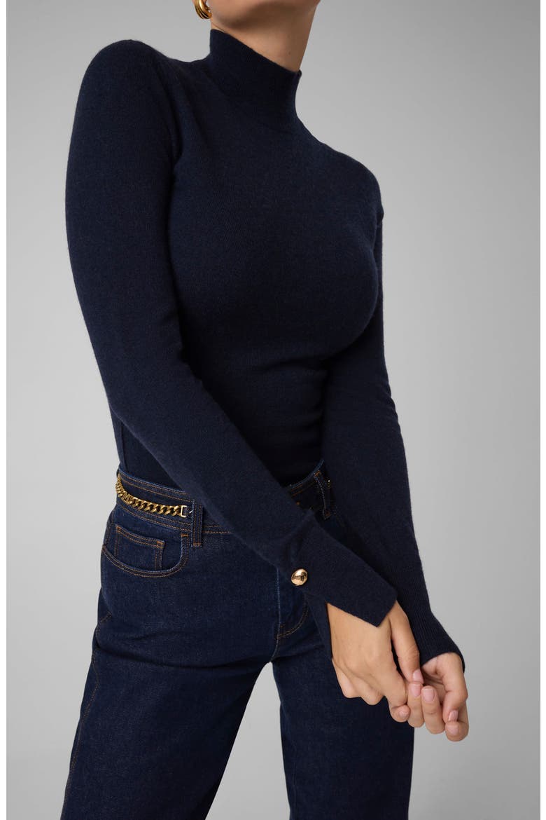 Helsinki Cashmere Blend Turtleneck Sweater, Main, color, DARING OCEAN