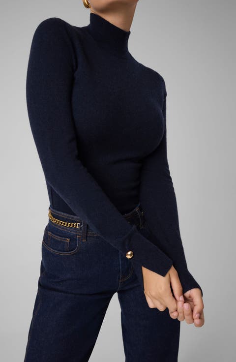 Helsinki Cashmere Blend Turtleneck Sweater