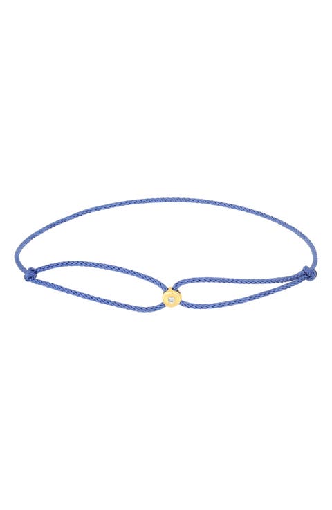 Diamond Dot Cord Bracelet