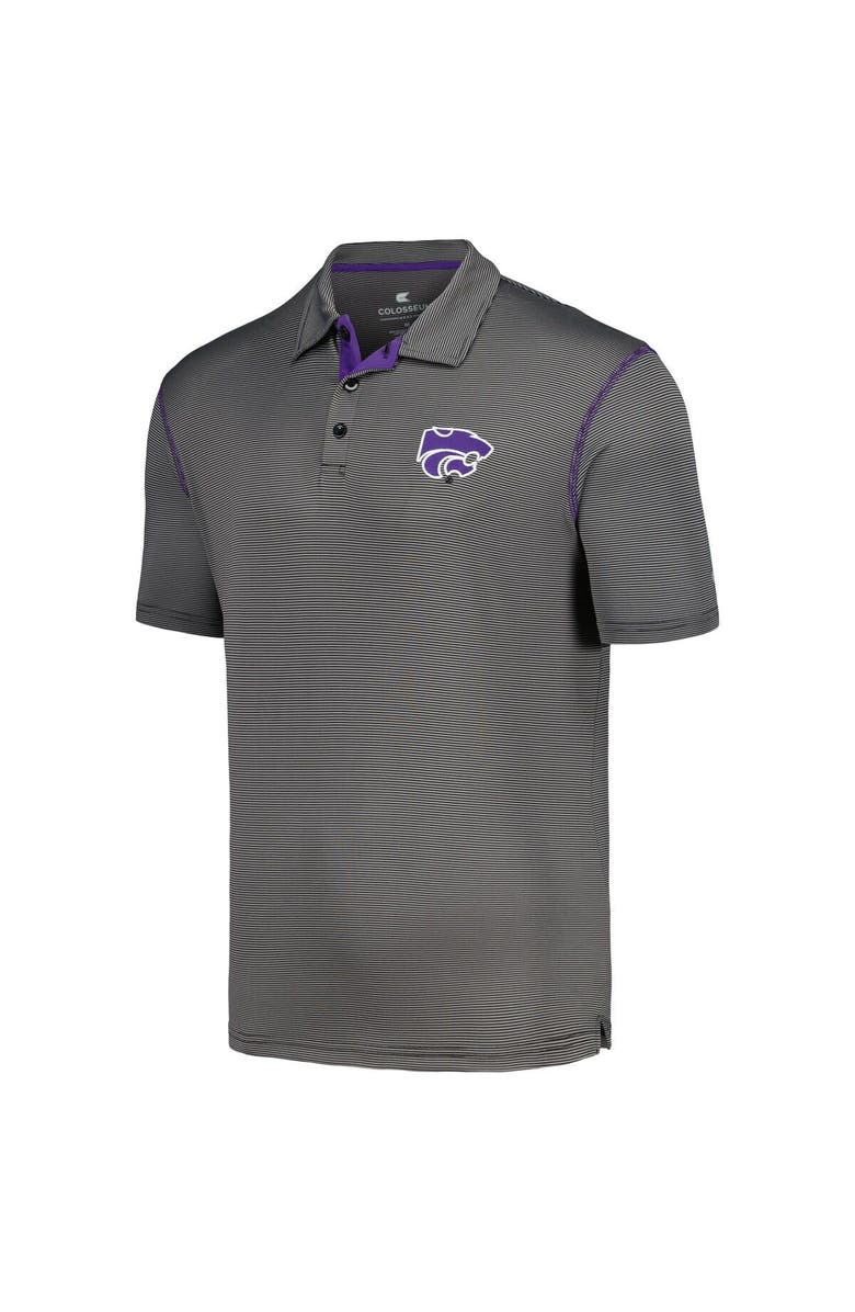 COLOSSEUM Men's Colosseum Black Kansas State Wildcats Cameron Polo, Alternate, color, Black