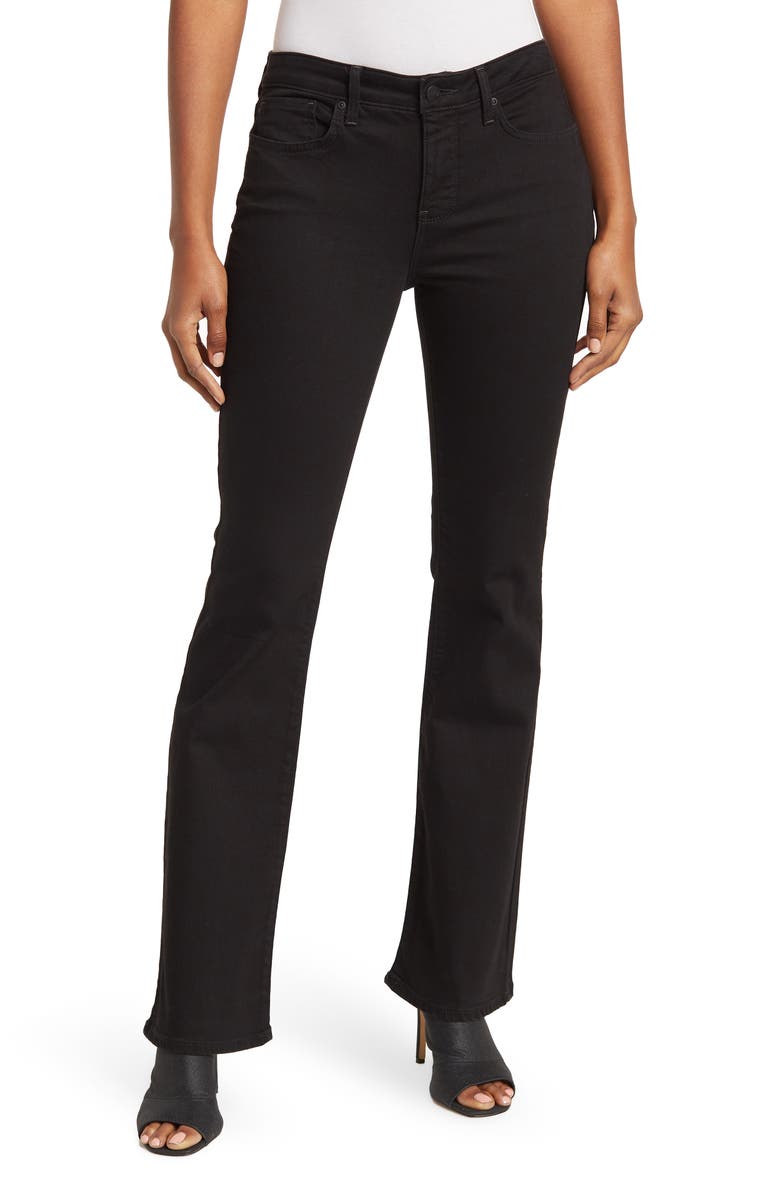 NYDJ Barbara Bootcut Jeans, Main, color, Black