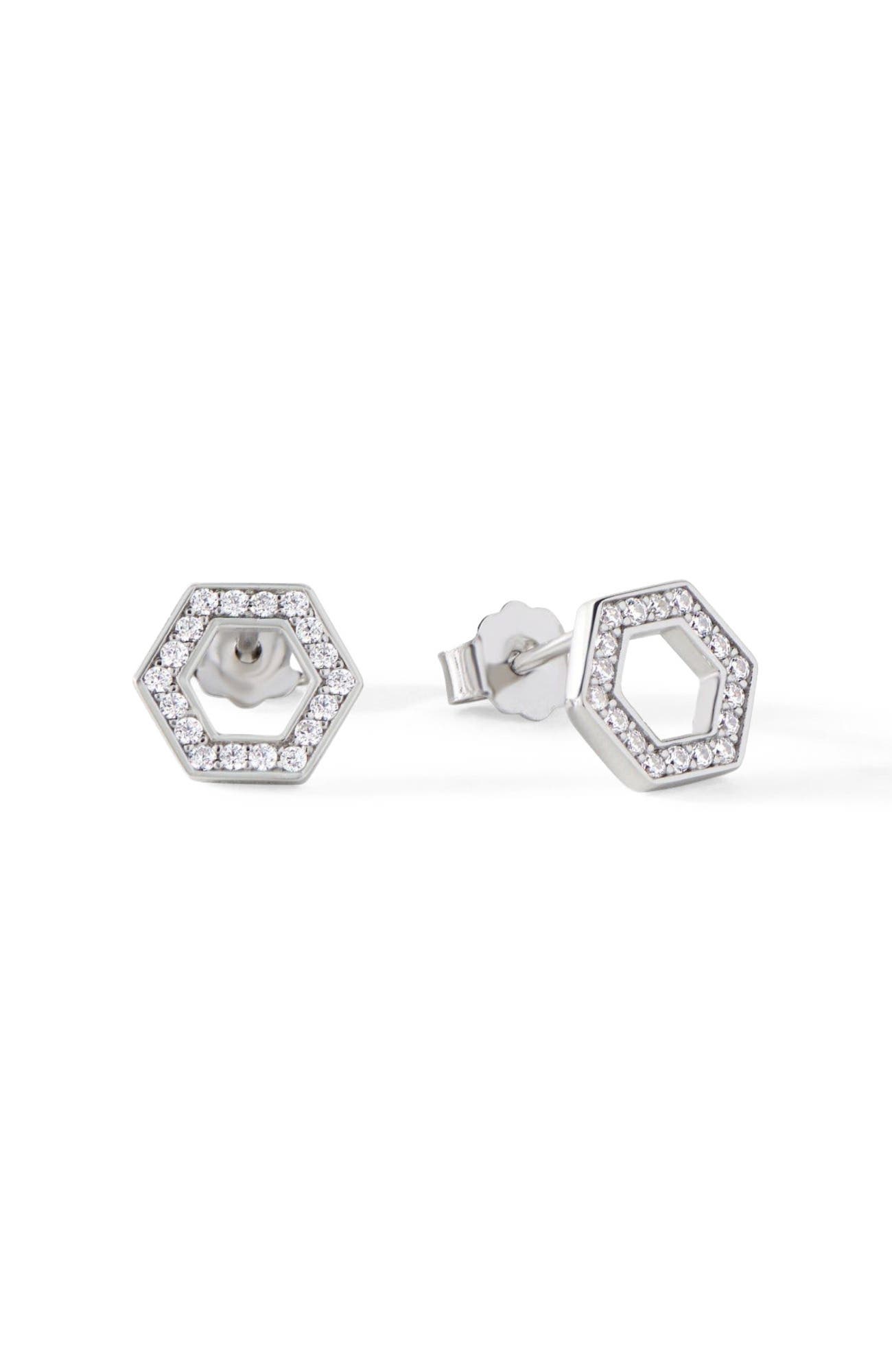 Sterling Silver/White CZ