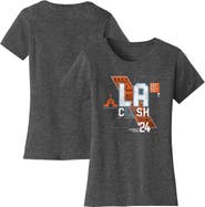 CHECKERED FLAG Women's Checkered Flag Sports  Black 2024 Clash at the Coliseum Graphic Scoop Neck T-Shirt