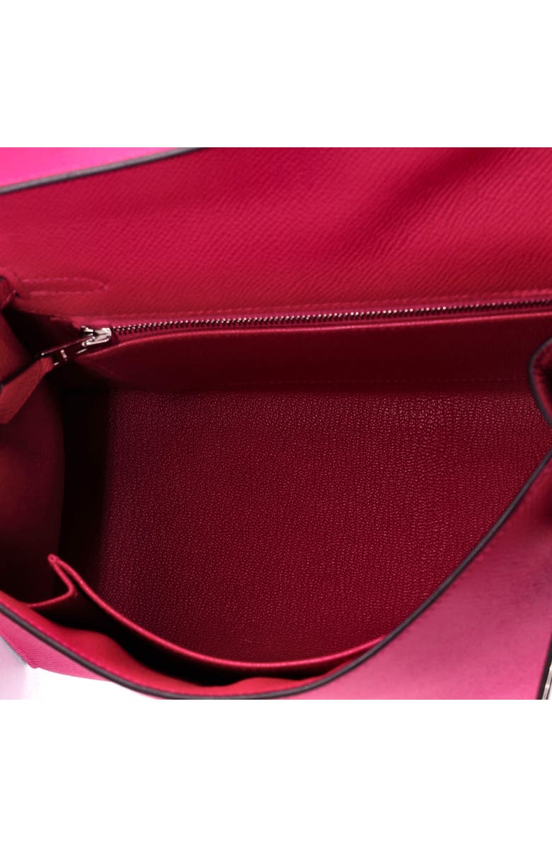 Pre-Owned Hermes Kelly Handbag Pink Epsom with Palladium Hardware 25, Alternate, color, Framboise
