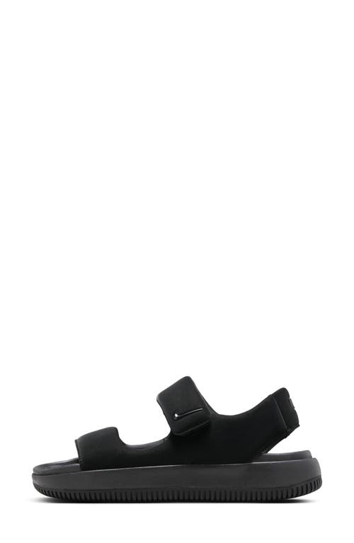 Nike Touch-strap Platform Sandals In Black