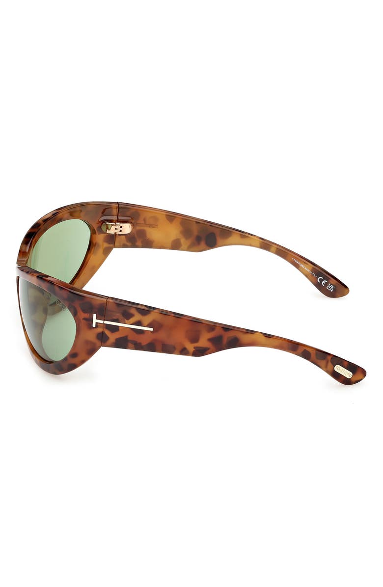 TOM FORD Leona 62mm Cat Eye Sunglasses, Alternate, color, Vintage Havana / Emerald Green