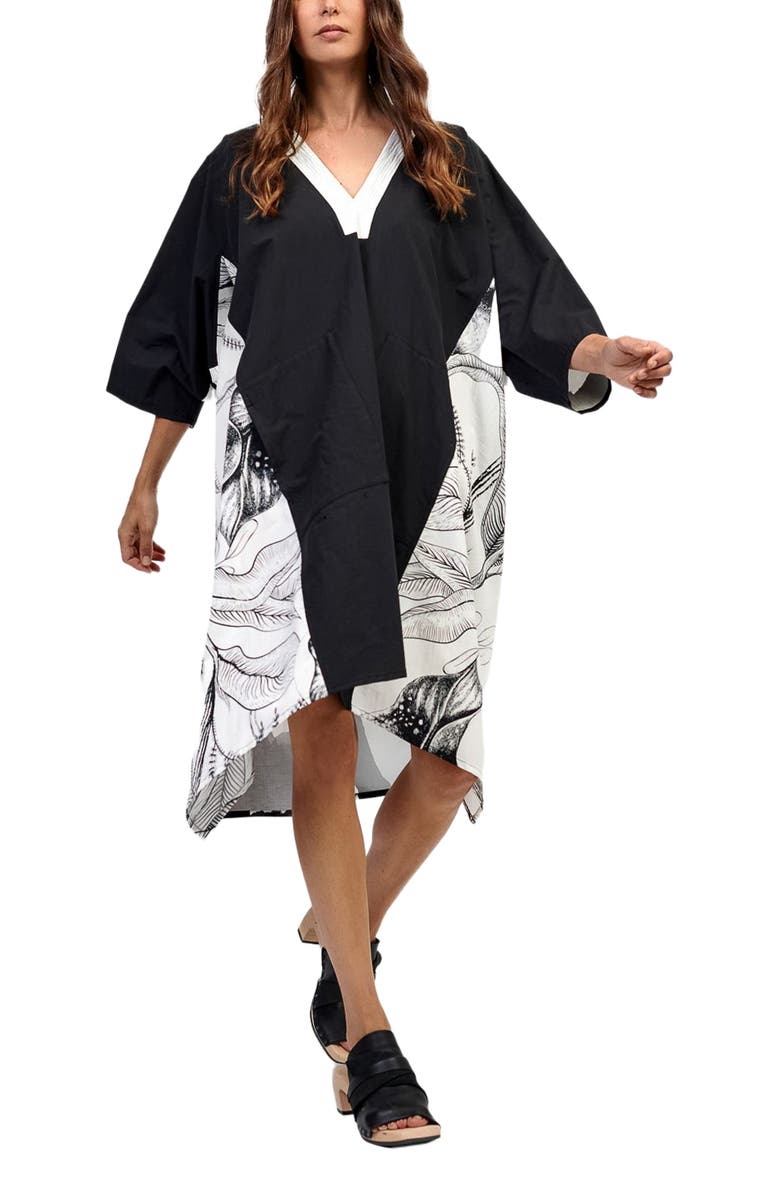 Alembika Kaftan Dress with handkerchief hem, Alternate, color, 