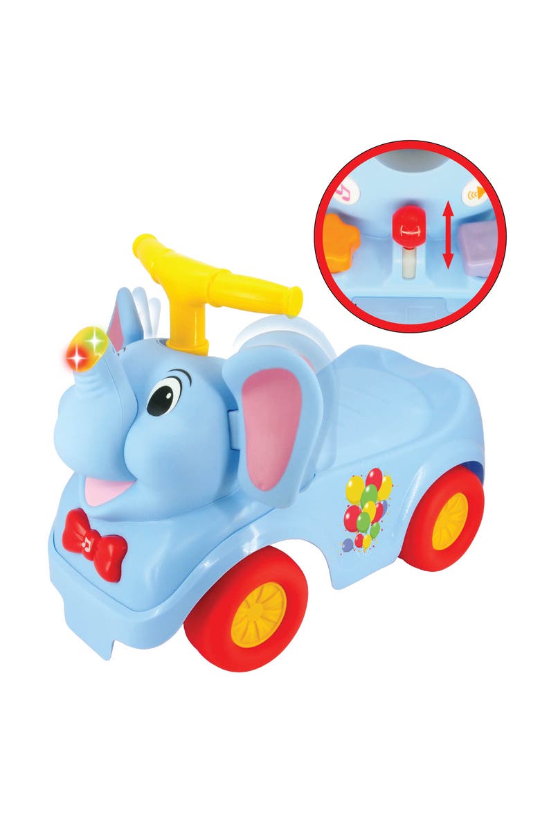 Kiddieland Lights n Sounds Elephant Rideon, Alternate, color, Multicolored