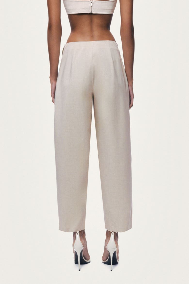 Waist Panel Trousers, Alternate, color, Ivory