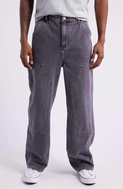 Relaxed Fit Denim Carpenter Pants