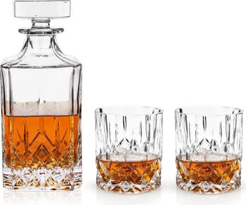 Viski Admiral Crystal 3-Piece Decanter & Tumbler Set | Nordstrom