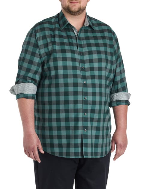Big & Tall Plaid Sport Shirt