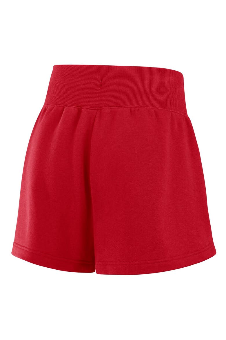 Women's Nike Red/Royal Philadelphia Phillies Color-Block Phoenix Fleece Lounge Shorts, Alternate, color, Red