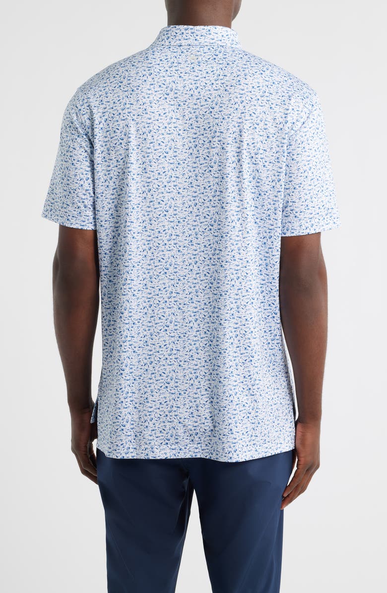 Peter Millar Coastline Performance Jersey Polo, Alternate, color, White