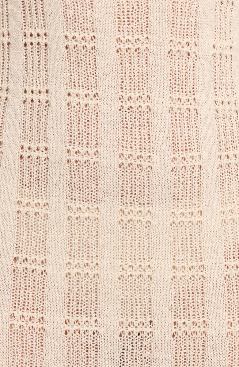 Petal & Pup Colter Rib Long Sleeve Maxi Sweater Dress, Alternate, color, White