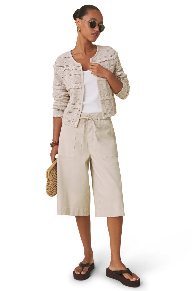 Giovanna Open Stitch Cardigan, Alternate, color, LIGHT FAWN BROWN