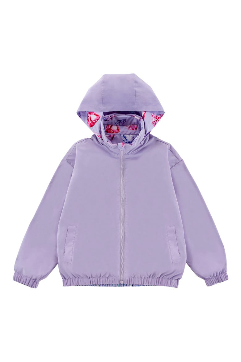Kids' Max Rain Water Repellent Reversible Windbreaker, Alternate, color, PURPLE