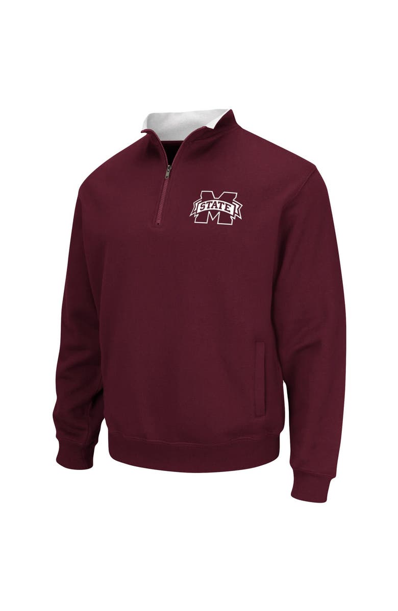 COLOSSEUM Men's Colosseum Maroon Mississippi State Bulldogs Tortugas Logo Quarter-Zip Jacket, Alternate, color, Maroon