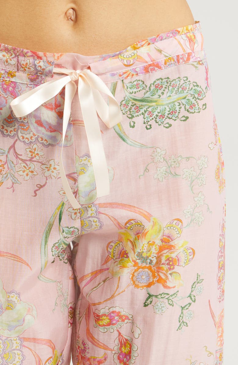 Papinelle Coco Cotton & Silk Crop Pajamas, Alternate, color, 