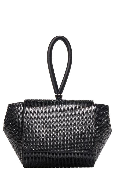 Architectural Rhinestone Evening Bag