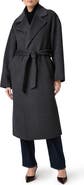 PAIGE Connery Belted Wool Blend Longline Coat