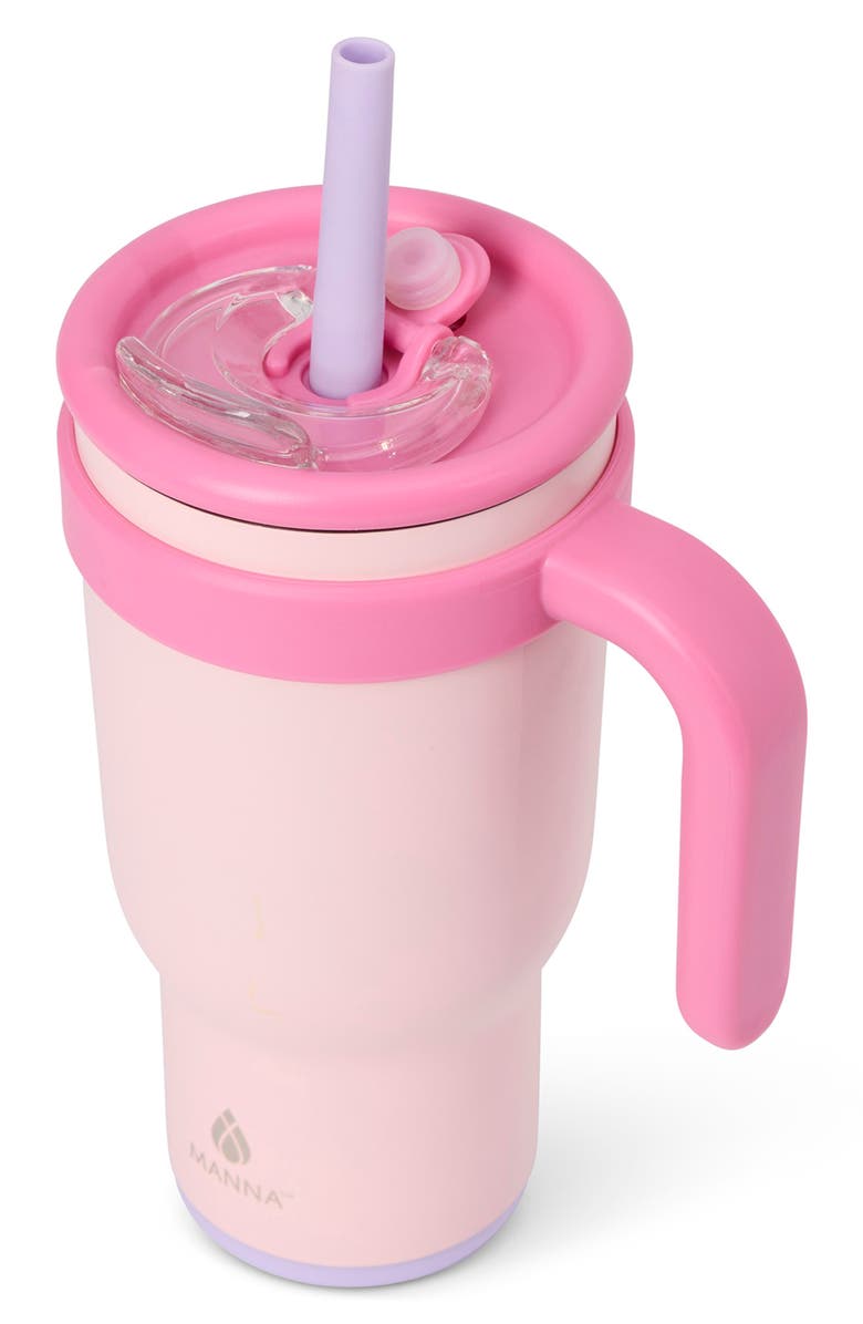 MANNA 2-Pack Stainless Steel Tumblers, Alternate, color, Pink Multi