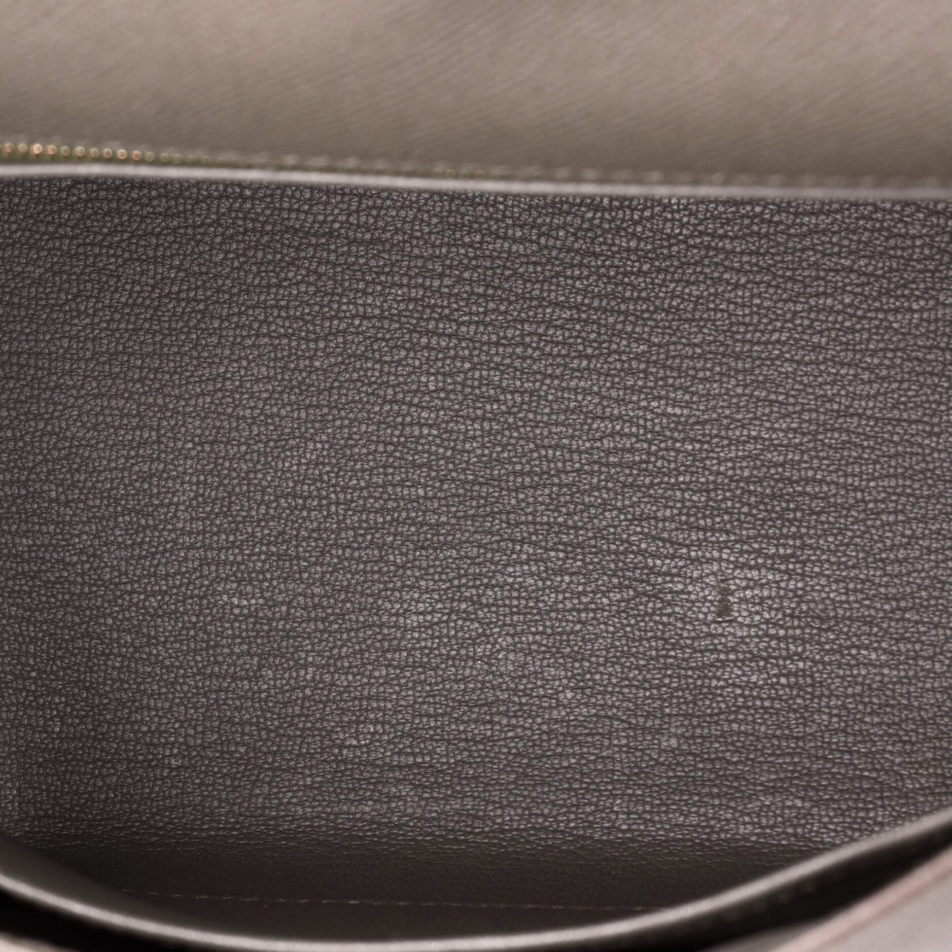 Pre-Owned Hermes Kelly Handbag Grey Epsom with Gold Hardware 25, Alternate, color, 