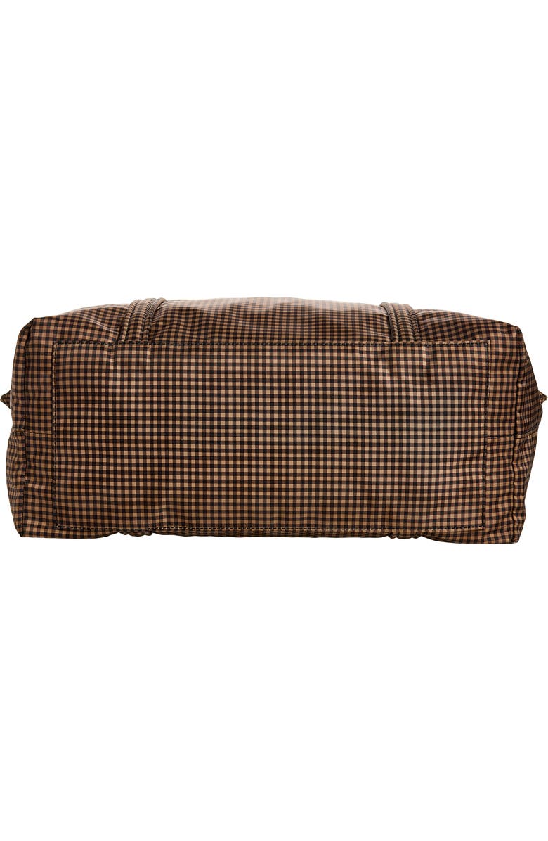 Loeffler Randall Dina Travel Tote, Alternate, color, Brown/ Black Check