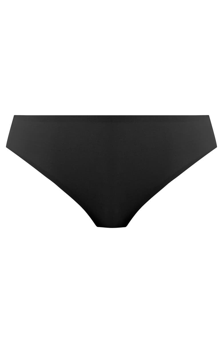 Fantasie Smoothease Lace Invisible Stretch Thong, Alternate, color, Black