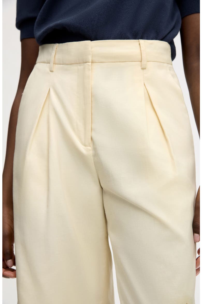 Cotton Blend Cullottes, Alternate, color, ALMOND