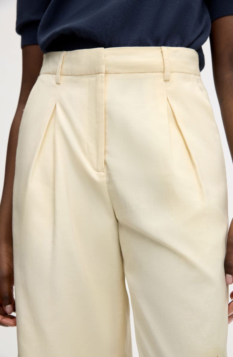 Sam Edelman Cotton Blend Cullottes, Alternate, color, Almond