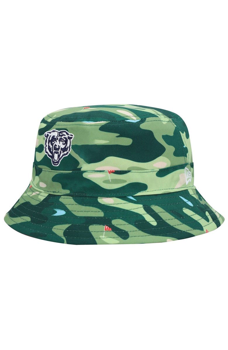 New Era Men's New Era Navy/Camo Chicago Bears Reversible Bucket Hat, Alternate, color, 