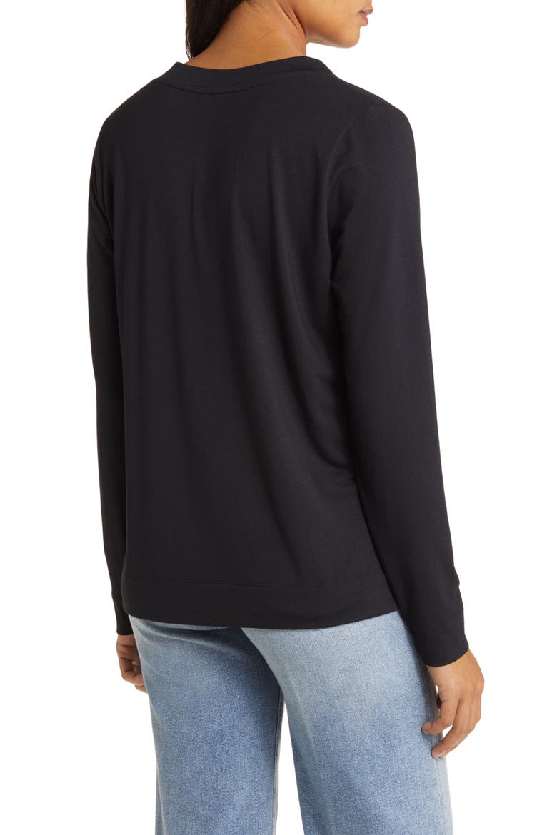 Kauai Long Sleeve T-Shirt, Alternate, color, BLACK