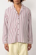 Raga Man Hredjann Stripe Button-Up Shirt
