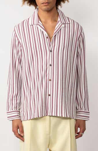 Raga Man Hredjann Stripe Button-Up Shirt