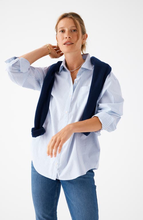 Vineyard Vines Birdie Stretch Cotton Button-up Shirt In Blue