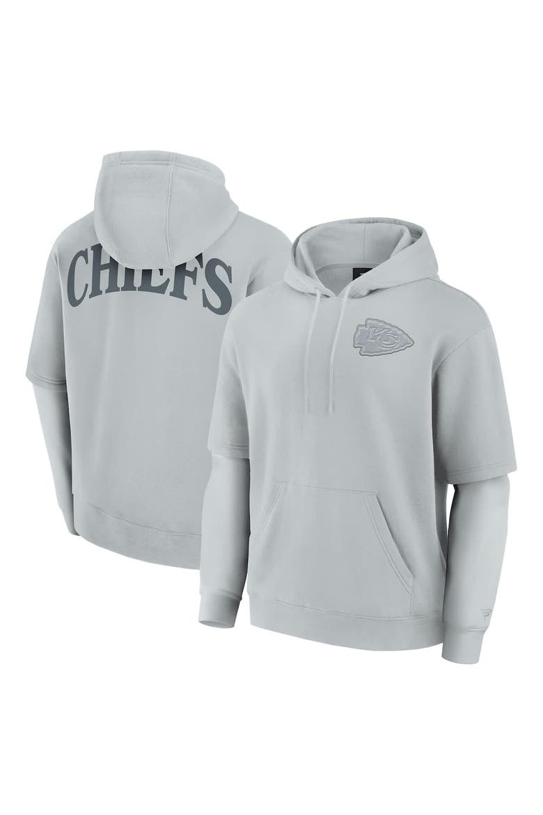 Unisex Fanatics  Gray Kansas City Chiefs Elements Sleek Pullover Hoodie, Main, color, Gray