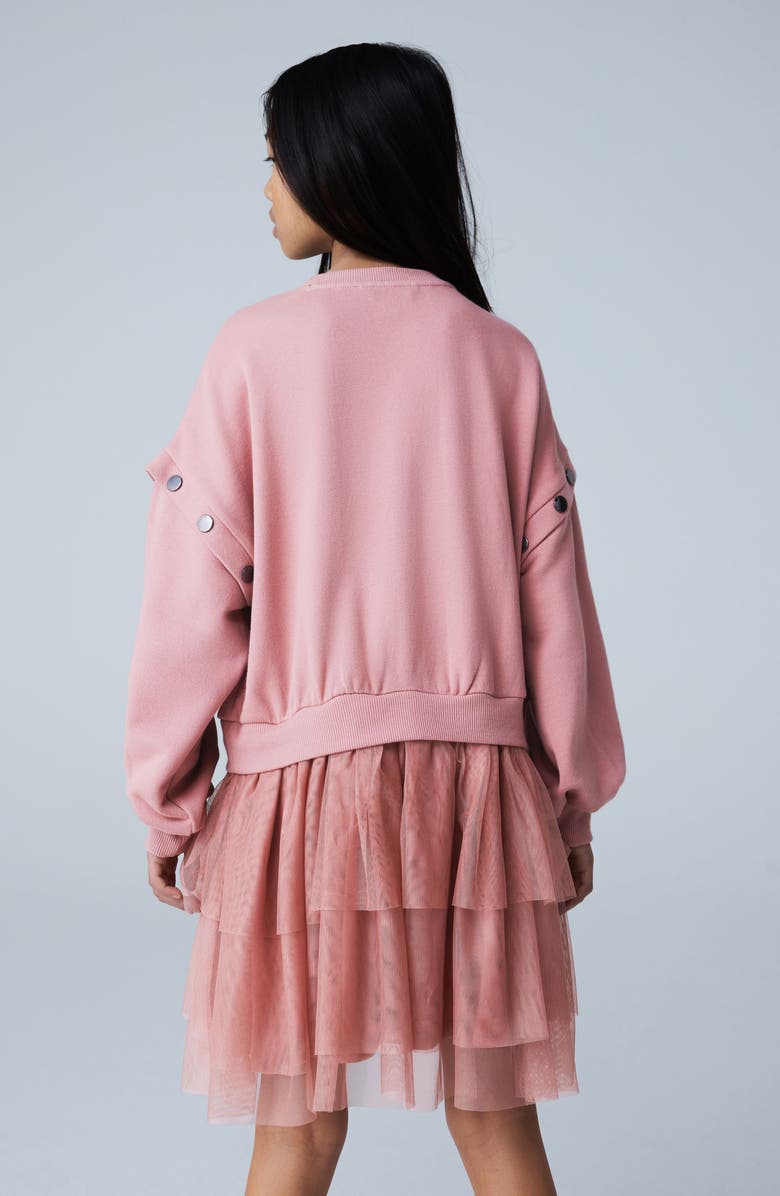 smALLSAINTS by ALLSAINTS Kids' Amphia Long Sleeve Twofer Dress, Alternate, color, Pink