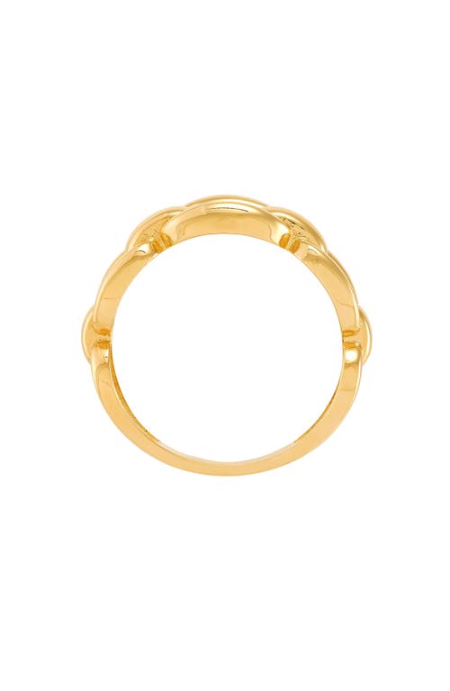 Frankie & Zoe Mariner Link Band Ring In Gold