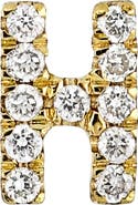 Bony Levy Icon Diamond Initial Single Stud Earring